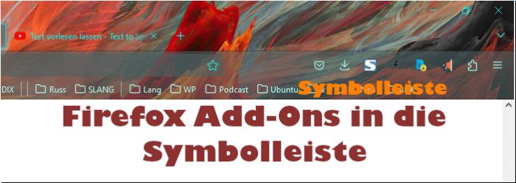 Read more about the article Fire­fox-Add-Ons in die Sym­bol­leis­te … WTF?